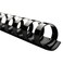 Swingline GBC CombBind Standard Spines, 3/8 inch Diameter, 60 Sheet Capacity, Black, 100/Box