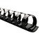 Swingline GBC CombBind Standard Spines, 3/8 inch Diameter, 60 Sheet Capacity, Black, 100/Box