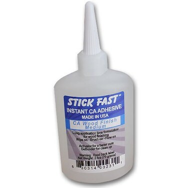 Stick Fast 231 CA Wood Finish, 2.5 oz Capacity, Medium