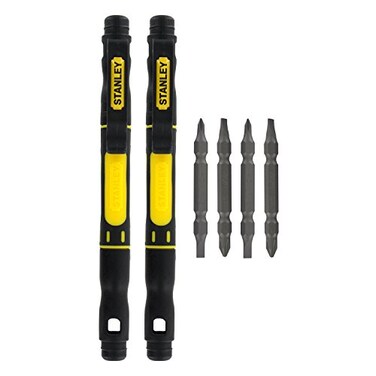 Bostitch 2 Pack Stanley 66-344 Screwdriver 4-In-1 Pocket