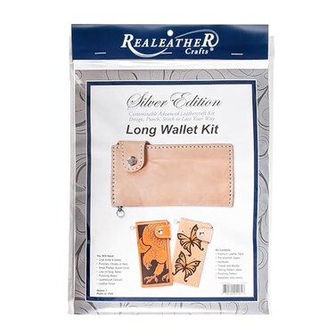 Realeather Silver Edition Long Leather Wallet Leathercraft Kit