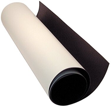 MAG-MATE MRS030X2437X010 Flexible Magnet Sheets, Strong Magnetic Material, Great for Sign-Making, Customizable Magnets, Versatile Magnetic Strips, White On The Visible Side