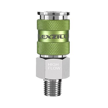 Flexzilla Pro High Flow Coupler, 1/4" Body, 1/4" MNPT - A53426FZ