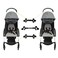 ROMIRUS Tandem Stroller connectors, Universal Stroller Pushcair Connector Twin Stroller Connector