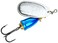 Rapala Blue Fox Classic Vibrax 00 Plated 7/64 ,Silver/Chrome Blue, Size- 0