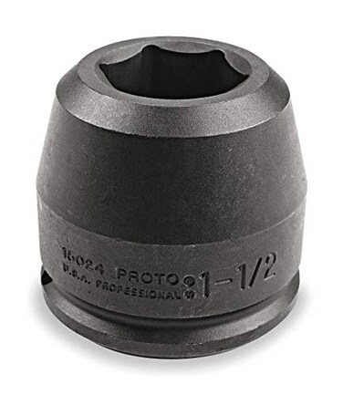 Proto Impact Socket, 1-1/2 In Dr, 2 In, 6 pt