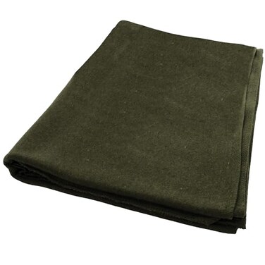 Rothco Wool Outdoor Blanket, Olive Drab ,62" x 80