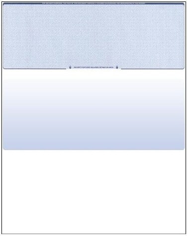 Compuchecks 25 Blank Check Stock, Check on Top - Blue Diamond