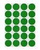 ChromaLabel Green Dot Stickers, 3/4 Inch, 1008/Pack