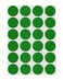 ChromaLabel Green Dot Stickers, 3/4 Inch, 1008/Pack
