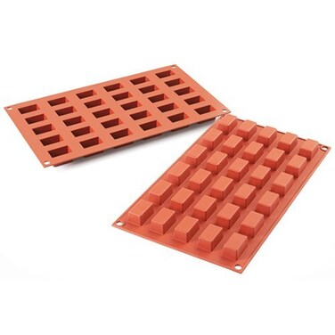 Silikomart Professional SF181 Silicone Baking Mold, Mini Cake 30 Cavities ,1 Each