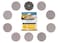 Mirka Abranet 6 Inch Assortment Mesh Sanding Discs, Hook and Loop, 10 Pack