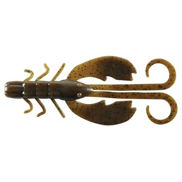 Berkley PowerBait Crazy Legs Chigger Craw Green Pumpkin, 4" ,8 Count