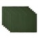 DII Basic Everyday Ribbed Tabletop 100% Cotton, Placemat Set, 13x19, Dark Green, 6 Piece