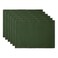 DII Basic Everyday Ribbed Tabletop 100% Cotton, Placemat Set, 13x19, Dark Green, 6 Piece