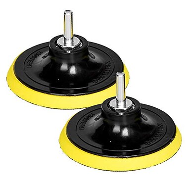 HIFROM 4-Inch/100mm Hook and Loop Backing Pad Orbital Sander Polisher Sanding Pad M10 Drill Adapter ,2-Pack