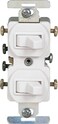 Eaton 276W 15 Amp Commercial Grade Toggle Duplex Switch, White