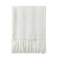 BOURINA Off White Throw Blanket 50x60Inch Boho Knit Soft Throw Sofa Blanket
