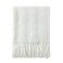 BOURINA Off White Throw Blanket 50x60Inch Boho Knit Soft Throw Sofa Blanket