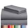 LuxClub Queen Size Sheet Set, CoolingSoft Deep Pocket Bed Sheets, 4PC