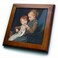 3dRose The Little Knitters, 1892 by Albert Anker 8x8 Framed Tile