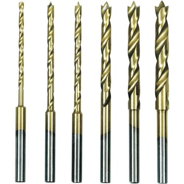 Proxxon 28876 HSS Twist Drill Set Titanium Nitride Coated with Brad Point