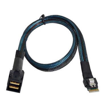 chenyang Mini SAS SFF-8654 38Pin Host to SFF-8643 Target Data Server Disk Raid Cable 50cm