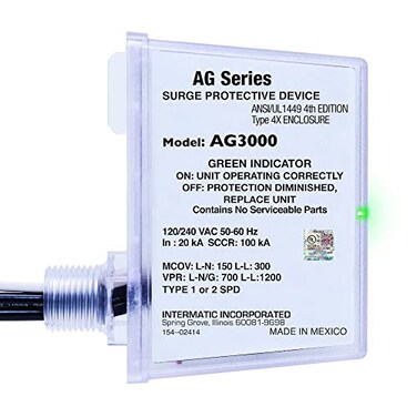 Intermatic AG3000 HVAC Surge Protective Device, 120/240 VAC