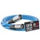 LyxPro 10 ft Shielded Cat6 Ethercon RJ45 Cable, Male to Male, Blue