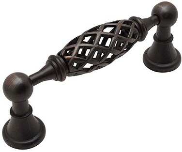Cosmas 15 Pack 1749-96ORB Oil Rubbed Bronze Birdcage Pull 3-3/4 Centers