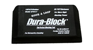 Dura-Block ,AF4417HookLoop Black 5.25" Sanding Block