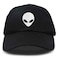 DALIX Alien Head Baseball Cap Mens and Womens Hat in Black and White