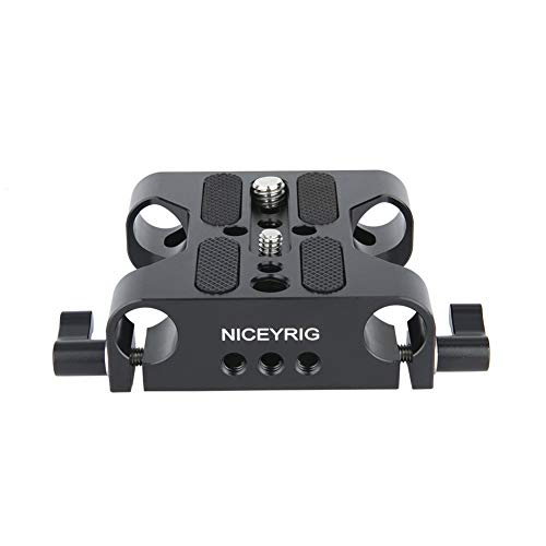 NICEYRIG NICEYRIG Multipurpose Camera Base Plate With Rod Rail Clamp