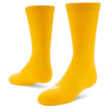 Sof Sole Baseball/Softball Over-the-Calf Team Athletic Performance Socks ,2 Pair, X-Small, Gold
