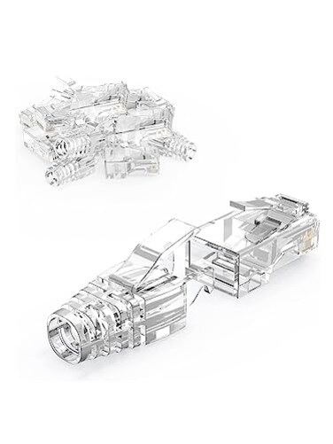 CableCreation 100-Pack RJ45 Connectors with Pull-Strain Relief,Modular Plug