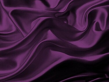 MK Home Mk Collection 4pc King Soft Silky Satin Solid Purple Deep Pocket Sheet Set New