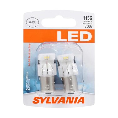 SYLVANIA 1156 LED White Automotive Mini Bulb, 2 Bulbs