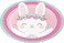 Creative Converting Bunny Party Paper Plates, 8 Count