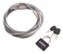 Amtech T1695 Security Cable and Padlock, 3 m x 4 mm