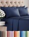 CGK Unlimited Queen 6 Piece Bed Sheet Set - Soft, BreathableCooling Sheets - Navy Blue