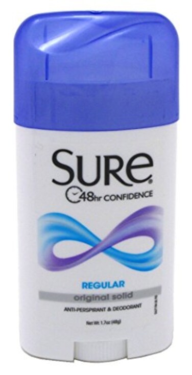 Sure Deodorant 1.7 Ounce Original Solid Regular ,50ml,6 Pack