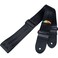 Protec Pro Tec GSS1 Seatbelt Guitar Strap with Thick Leather Ends and Pick Pocket Abdominal Support Black Regular