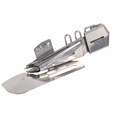 Hilitand 1pc Flat Binder Folder Binding Attachment Tape Binder for Flat Lock Machine,9/16,1-1/2-9/16