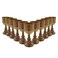 Fun Express Mardi Gras Molded Crown Goblets - 1 dozen
