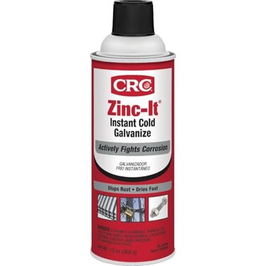 CRC Zinc-It Instant Cold Galvanizing Spray - Fast-Drying Zinc - 13 oz
