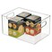 iDesign Plastic Pantry Storage Bin, Clear