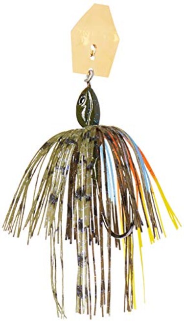 Z-Man Project Z Chatterbait Spinnerbaits, Black/Blue, 3/8 oz