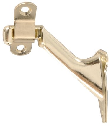 Hardware Essentials Hillman Brass Finish Utility Handrail Bracket for Wood Handrails