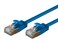 Monoprice Cat6A Ethernet Patch Cable - Snagless RJ45, Stranded, Double Shielded ,S/FTPPure Bare Copper Wire, 36AWG, 5 Feet, Blue - SlimRun Series