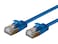 Monoprice Cat6A Ethernet Patch Cable - RJ45, Stranded, STP, Pure Bare Copper Wire, 36AWG, 1 Feet, Blue - SlimRun Series